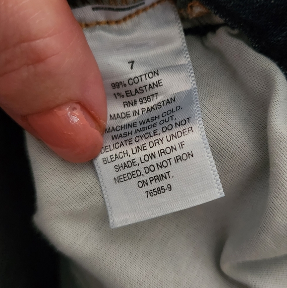 Arizona Highest Rise Vintage 70's Flare Women's Flared Blue Jeans 7 Euc - Picture 6 of 8